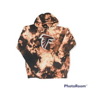 Acid Wash Atlanta Falcons Hoodie, Adult Mens Medium, Reworked apparel, NFL